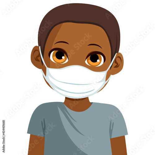 Cute black African American...