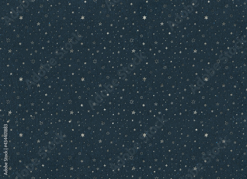 seamless blue texture stars craft paper background photo