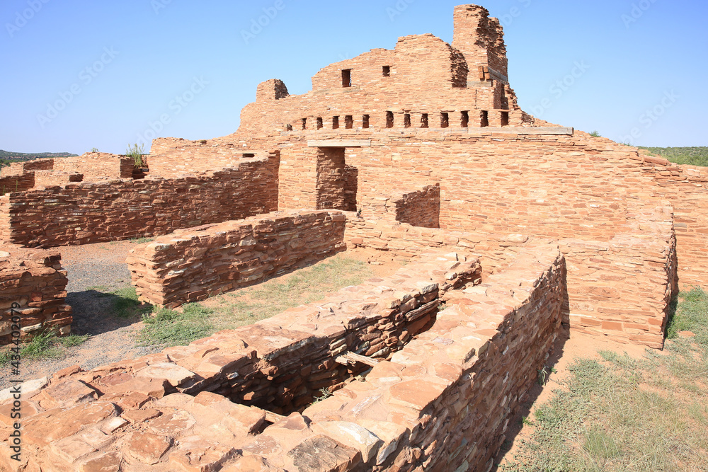 Abó ruin in Salinas Pueblo Missions National Monument, New Mexico, USA 