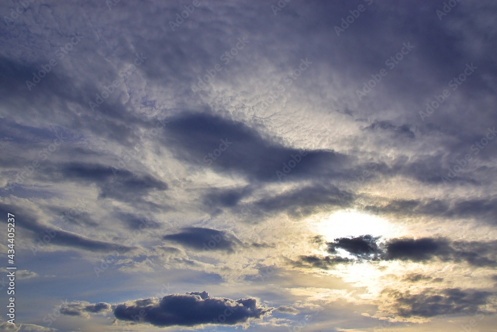 Obraz premium Spring sunset in the Urals