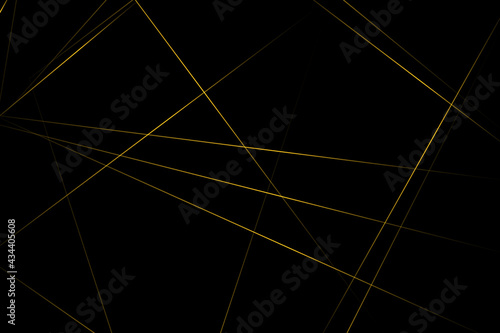 Wallpaper Mural Abstract black with gold lines, triangles background modern design. Vector illustration EPS 10. Torontodigital.ca