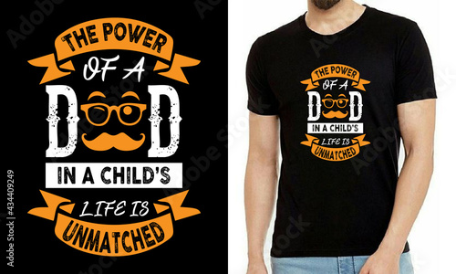 Father's day T-shirt Design with awesome typography for present and greetings. I love my father cool Fathers day t-shirt design Typography happy father'