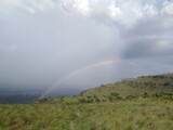 Rainbow on top of the mountains