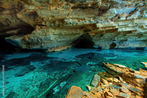 pond in the cave