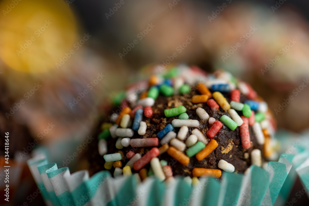 Homemade colorful chocolate truffles Homemade colorful chocolate truffles