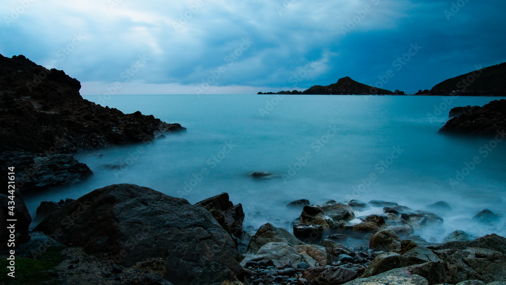 Vu sur Gwinzegal à partir de port Morguer en bretagne