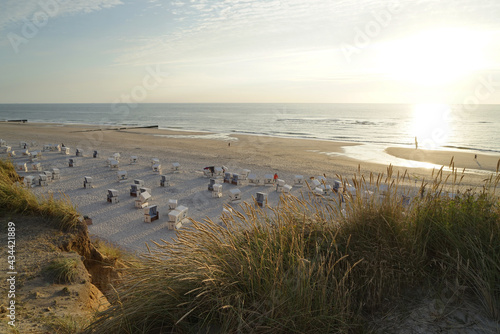 Panorama von Kampen Cliff  Strand Meer Strandk  rbe 