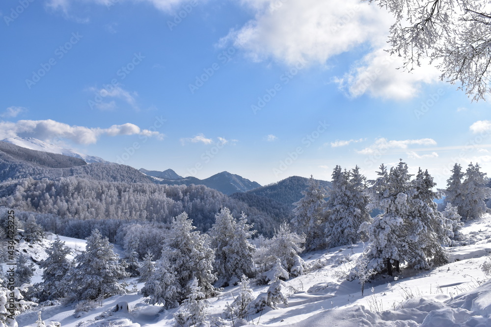 Kozuf mountain and it's beauty in the winter 