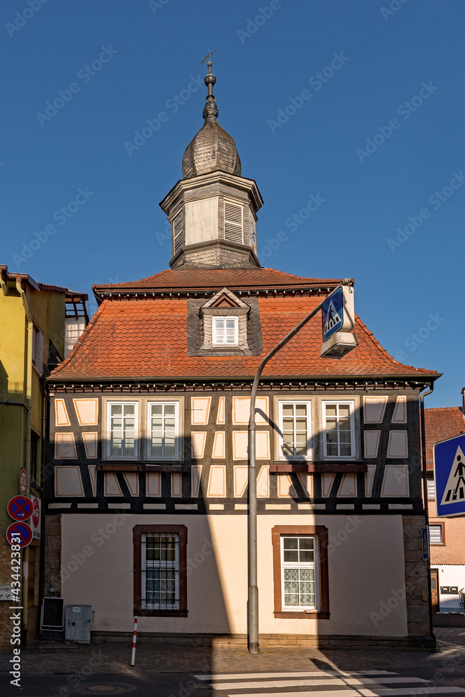 Das alte Rathaus in Bad Soden-Salmuenster in Hessen, Deutschland
