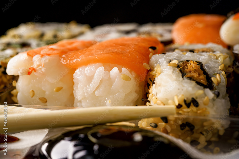 Set Of Japanese Sushi Set Of Japanese Sushi