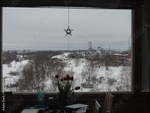 cross in the window