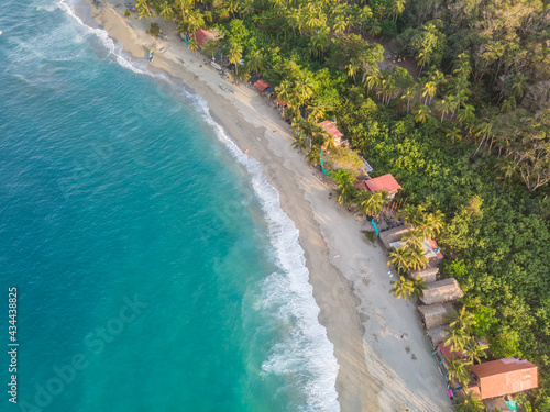 Aerial views Tayrona rRegional Park, colombia 