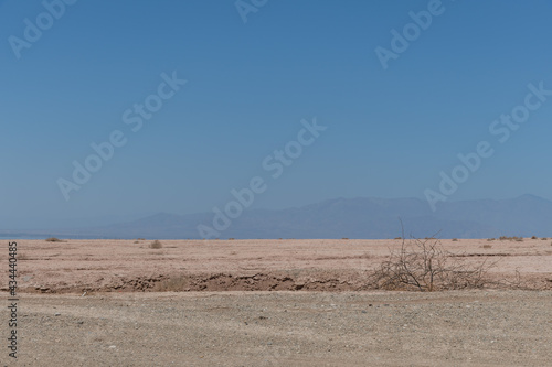 Desert near Bombay Beach at the eastern shore of Salton Sea  Southern California