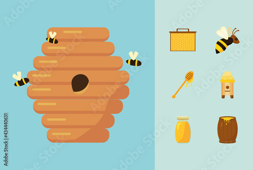 seven beekeeping icons