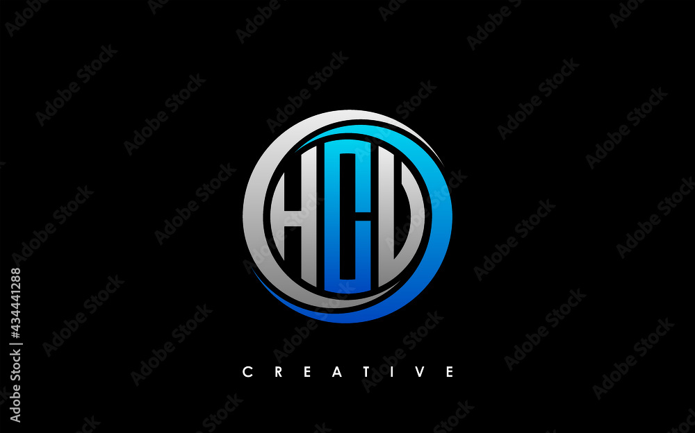 HCV Letter Initial Logo Design Template Vector Illustration HCV Letter Initial Logo Design Template Vector Illustration