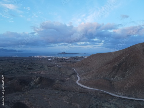 Zona Volcánica en el norte de Fuerteventura, Islas Canarias