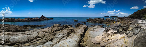 Panorama of the sea and rocks