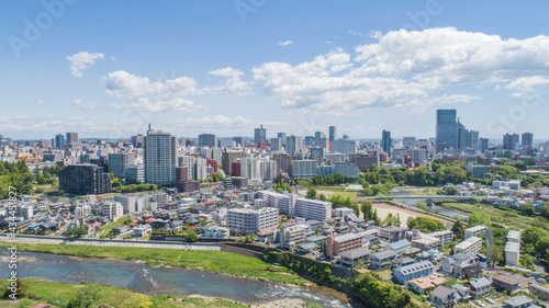Bild auf Leinwand 仙台市全景