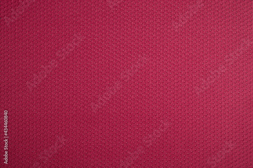 Red sport jersey cloth texture background.