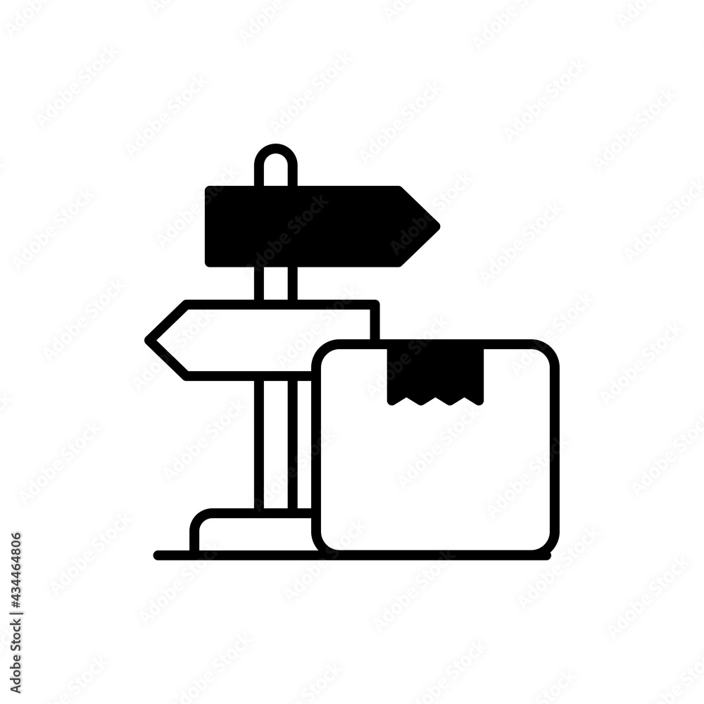 Parcel Signboard vector Solid icon style illustration. EPS 10 File Parcel Signboard vector Solid icon style illustration. EPS 10 File