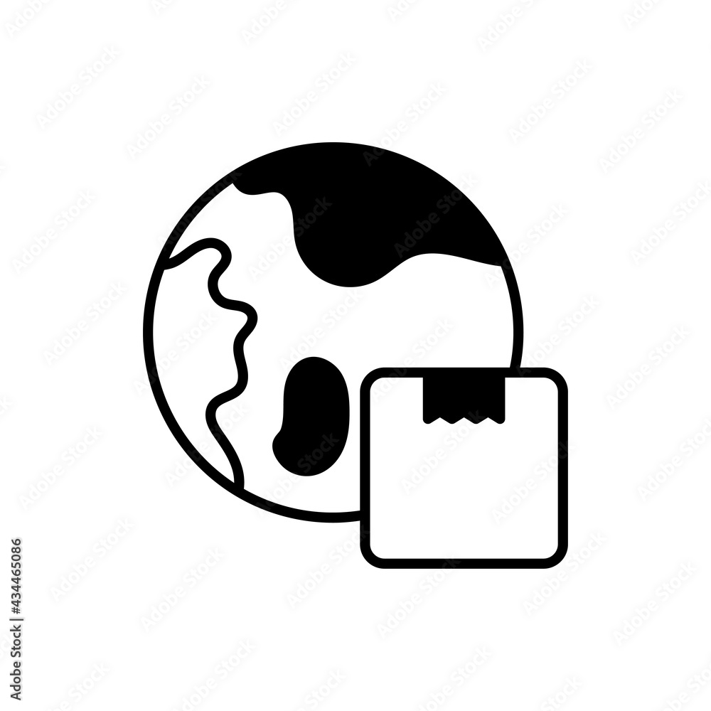 Global Delivery vector Solid icon style illustration. EPS 10 File Global Delivery vector Solid icon style illustration. EPS 10 File