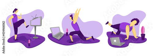 Online trainer for home exercises