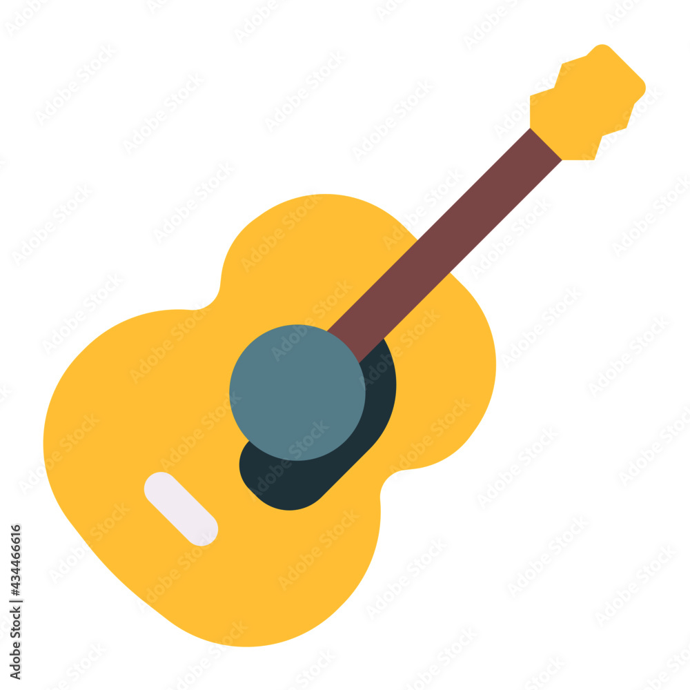 guitar acoustic using soft color and flat style guitar acoustic using soft color and flat style