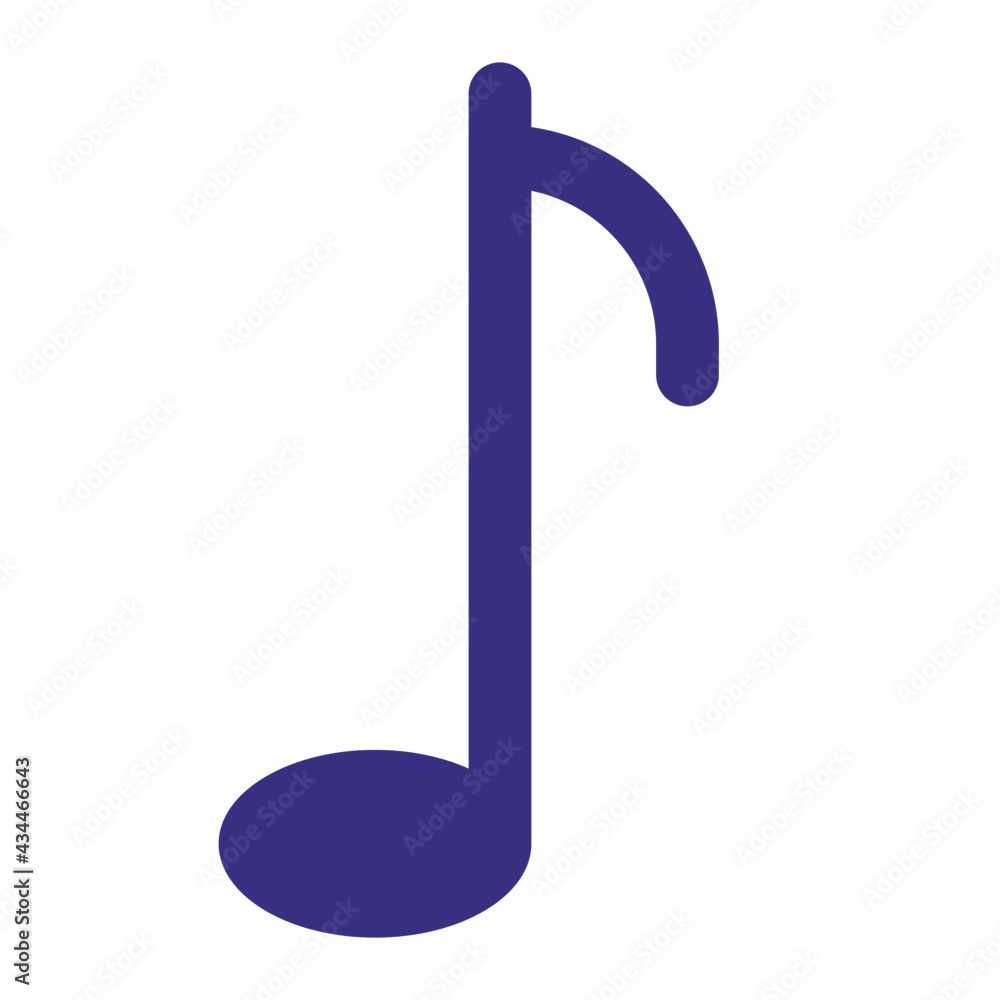 melody using soft color and flat style