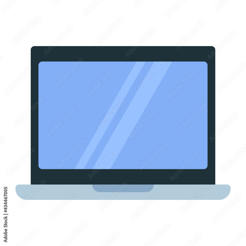 laptop using soft color and flat style laptop using soft color and flat style