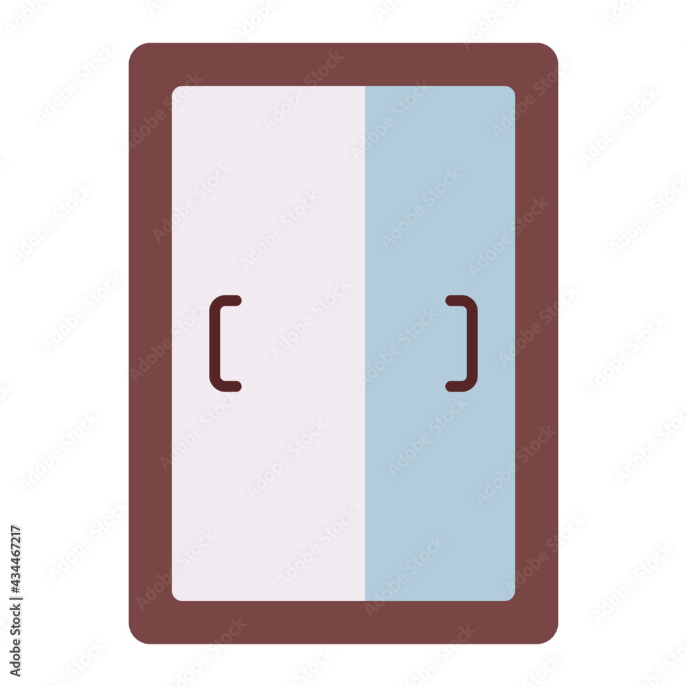 sliding wardrobe using soft color and flat style sliding wardrobe using soft color and flat style