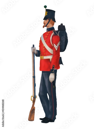 British soldier from 1850's Crimean War - Infantry