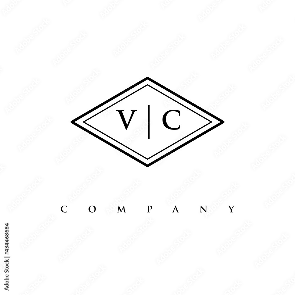 initial VC logo design vector initial VC logo design vector