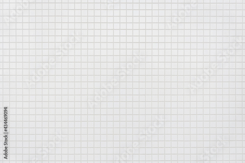 White ceramic mosaic tile background _ Wall , floor decoration texture