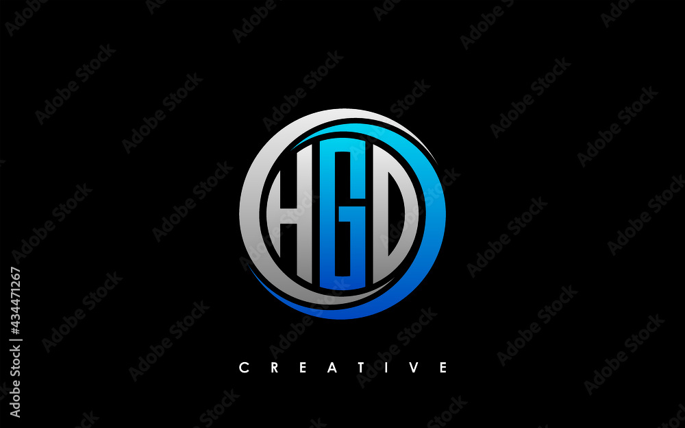 HGD Letter Initial Logo Design Template Vector Illustration HGD Letter Initial Logo Design Template Vector Illustration