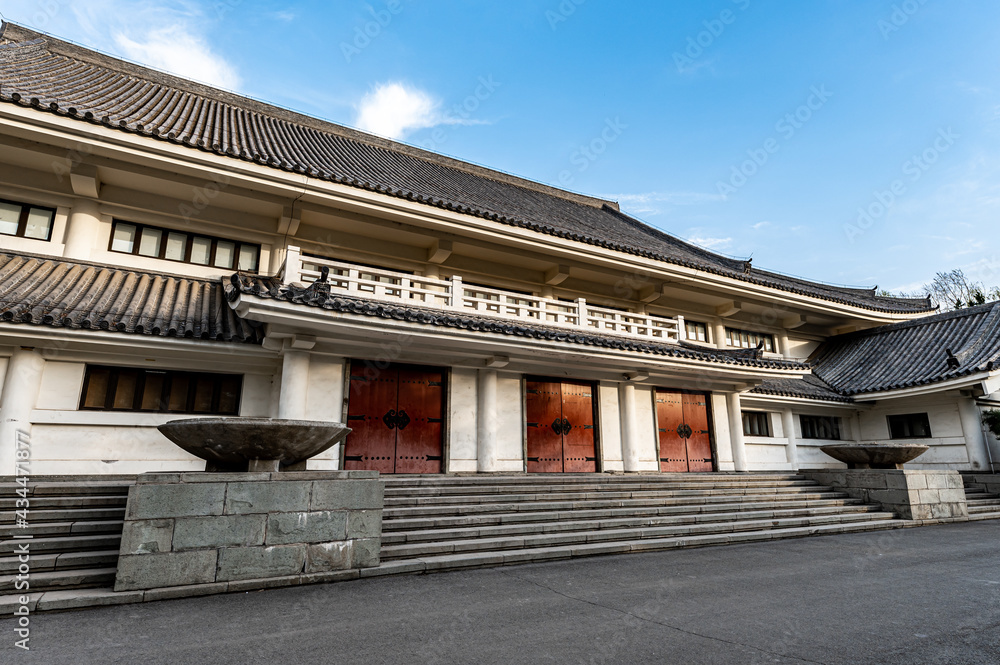 Historic building, the former site of the Shenwu Temple of Japan in the Puppet Manchukuo, Changchun, China Historic building, the former site of the Shenwu Temple of Japan in the Puppet Manchukuo, Changchun, China