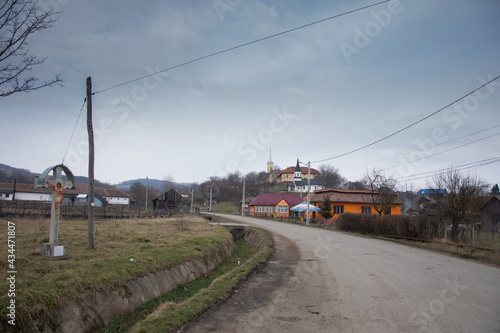 Milas locality from Bistrita, ROMANIA, 2021, panoramivc view