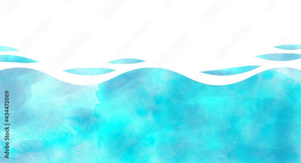 水彩の抽象的な海のイラストstock Illustration Adobe Stock 水彩の抽象的な海のイラストstock Illustration Adobe Stock