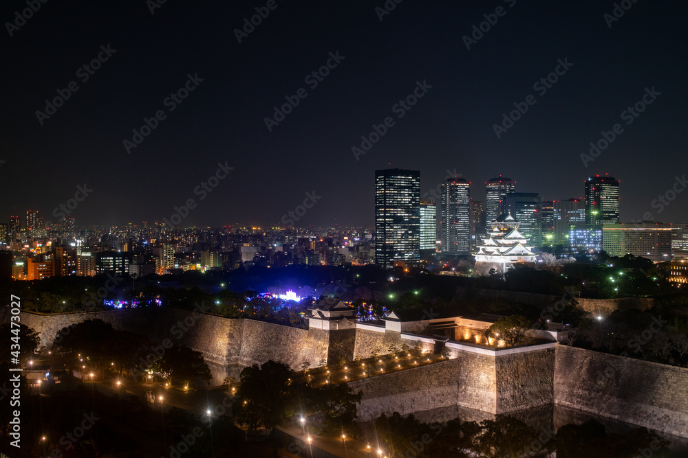 Fototapeta premium 大阪の冬の夜景