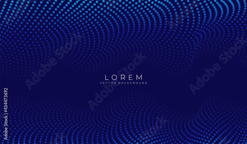 Vector background with color abstract wave dots