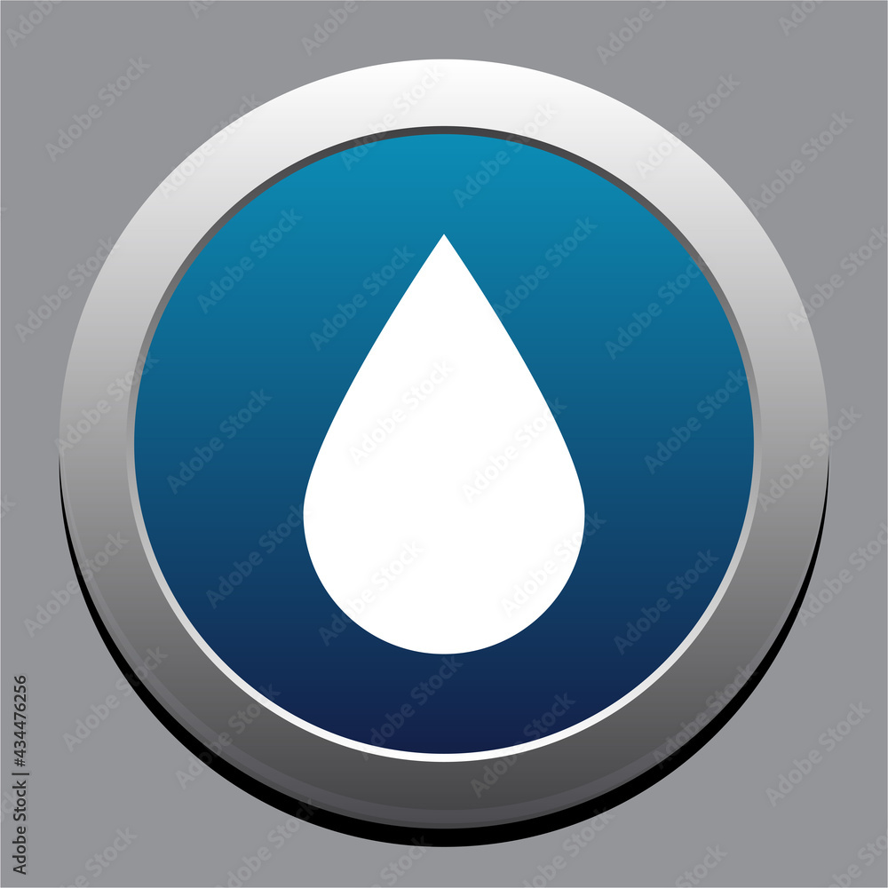 Fresh rain water droplet flat icon for apps Fresh rain water droplet flat icon for apps