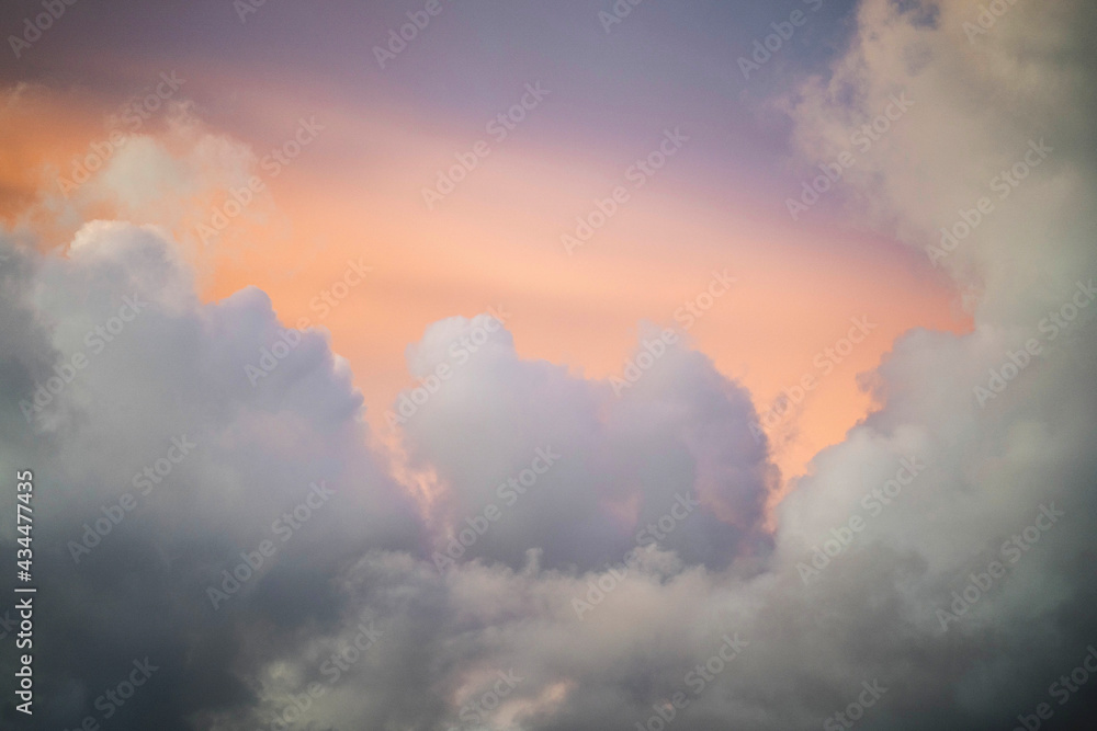 Pastel cloudy sky background Pastel cloudy sky background