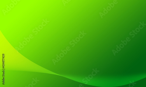 Graphic background for illustration, abstract gradient green wave line pattern
