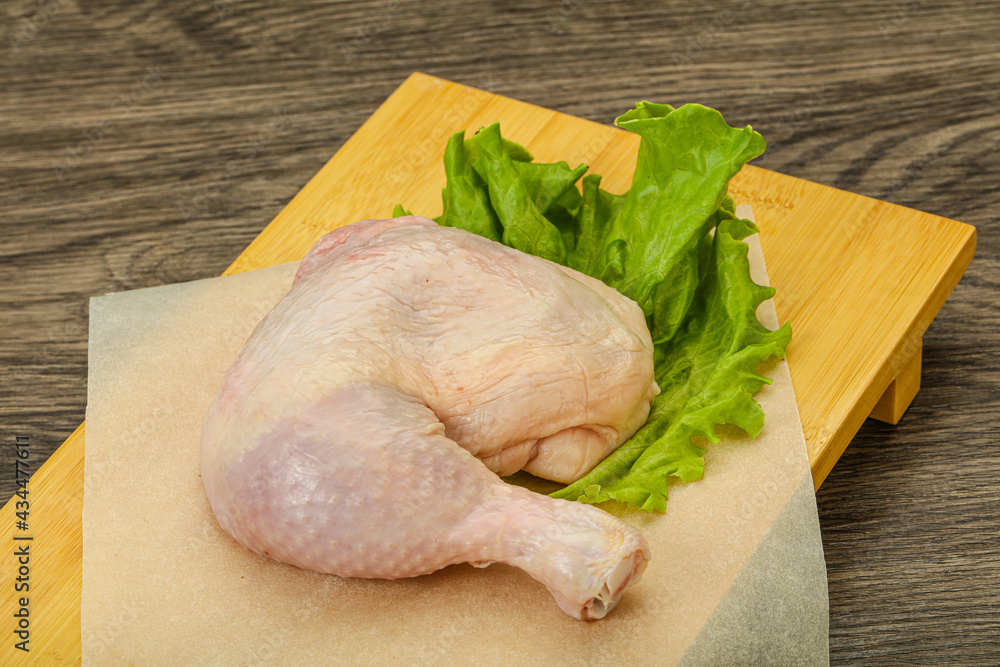 Raw chicken leg for cooking Raw chicken leg for cooking