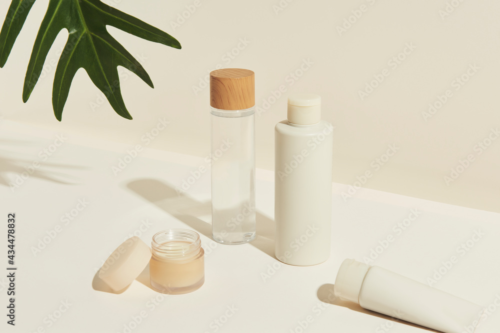 Set of skin care package design resource Set of skin care package design resource