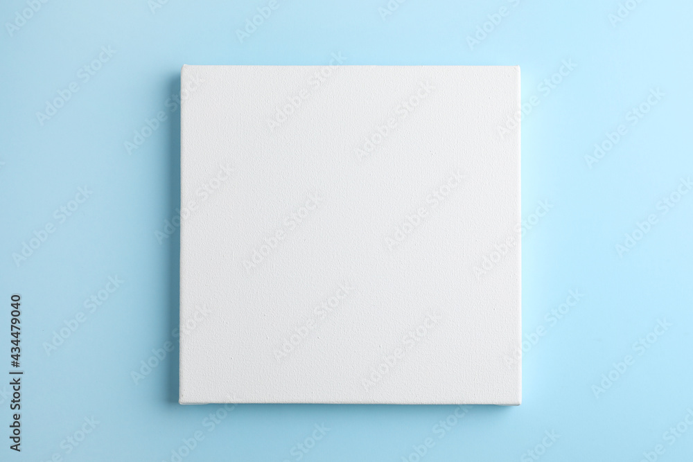Blank canvas on light blue background, space for text Blank canvas on light blue background, space for text