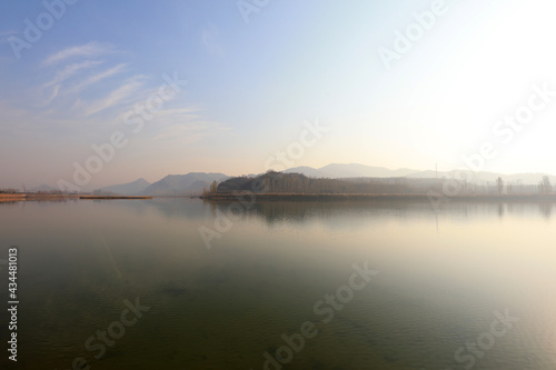 Natural scenery of reservoir in North China © zhang yongxin