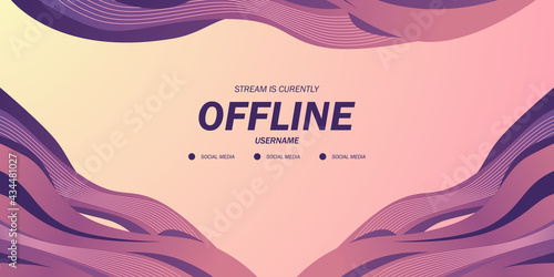 abstract fluid liquid wave trendy background dynamic for offline stream twitch live video gaming