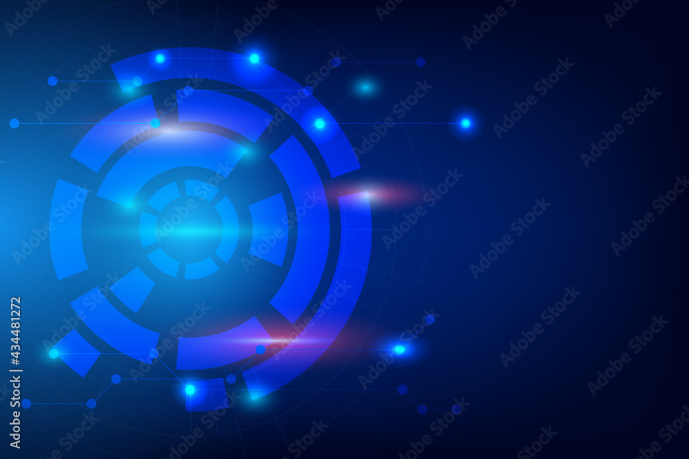 Technology background with shiny light in deep blue cyber space. Abstract network background with line and dot connection with blank space for create design and presentation. Technology background with shiny light in deep blue cyber space. Abstract network background with line and dot connection with blank space for create design and presentation.