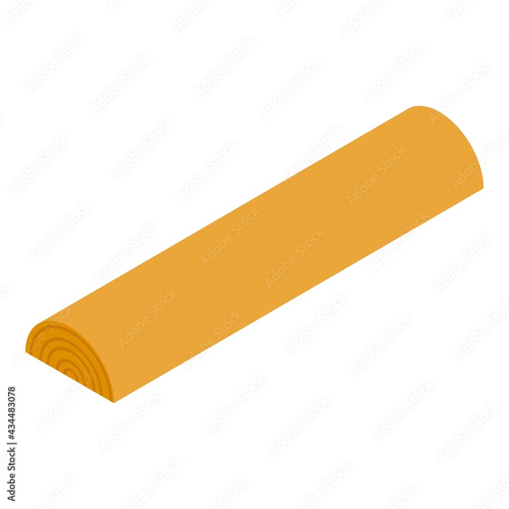 Plywood log icon. Isometric of Plywood log vector icon for web design isolated on white background Plywood log icon. Isometric of Plywood log vector icon for web design isolated on white background