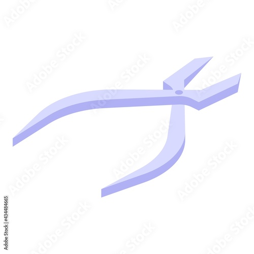 Manicure nippers icon. Isometric of Manicure nippers vector icon for web design isolated on white background